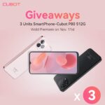 Cubot P80 512G Smartphone Global Launch Giveaway