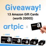 Artpic Amazon Gift Cards Worth $2000