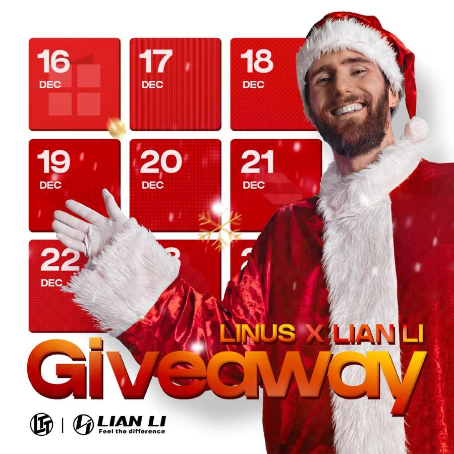 Lian Li x Linus Tech Tips Christmas Countdown Giveaway 2024