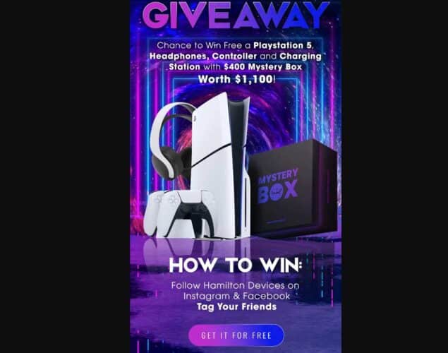 Hamilton Devices | Playstation 5 & Mystery Box Giveaway