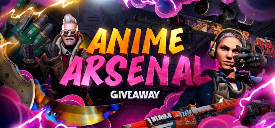 Hellcase Anime Arsenal CS2 Skins Giveaway