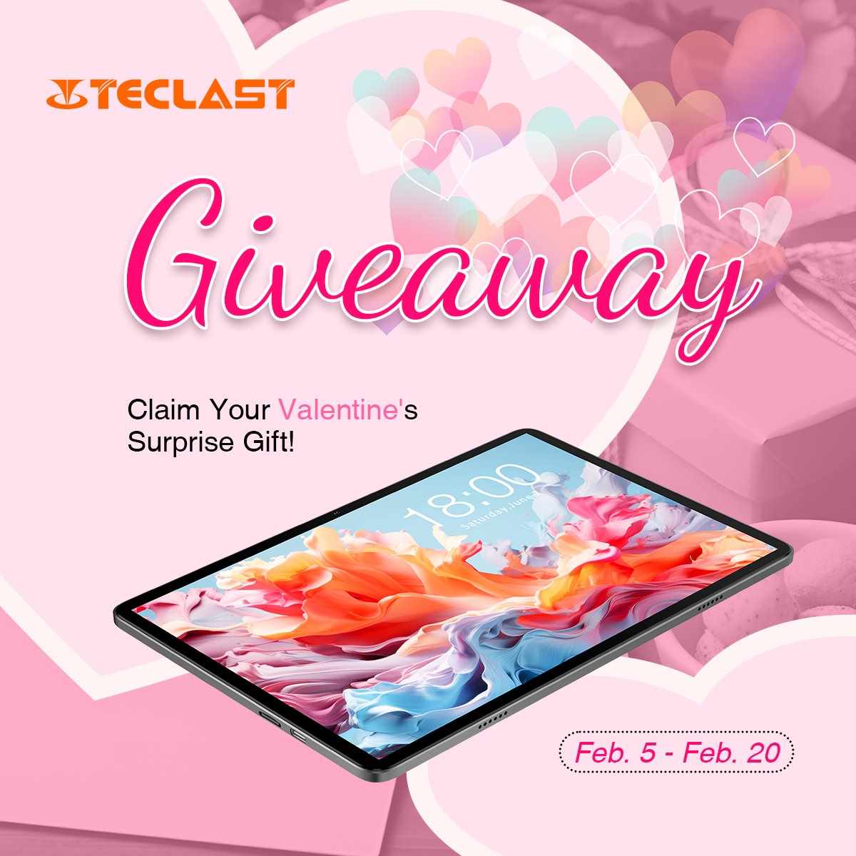 Teclast Valentine's Day Giveaway | T40HD Tablet