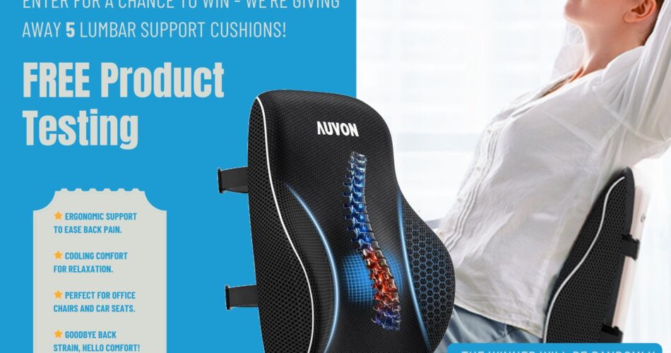 Win The AUVON Lumbar Support Cushions