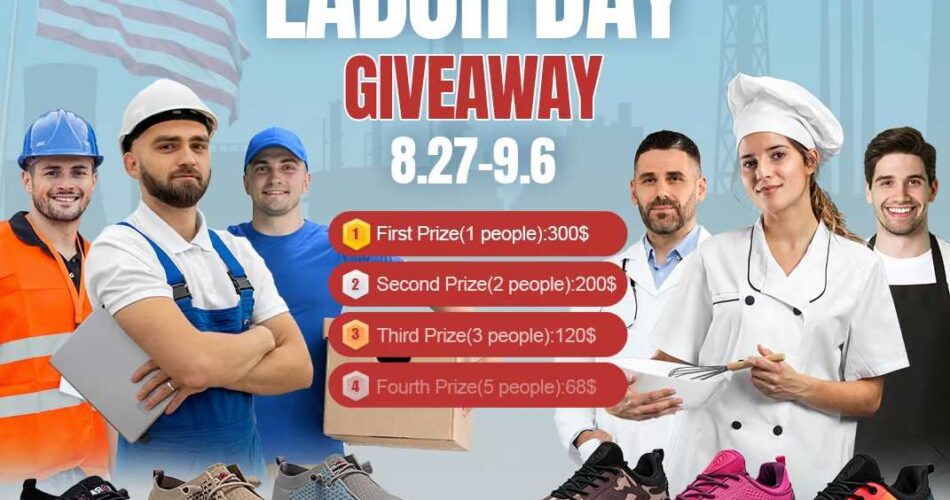 No Tricks – Free Work Shoes and Win Big this Labor Day