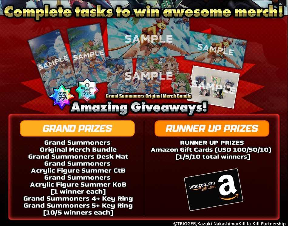 Grand Summoners x Kill la Kill Giveaway Promo