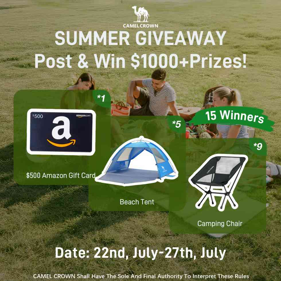 Camel Summer Giveaway: Post & Win $1000+ Prizes!
