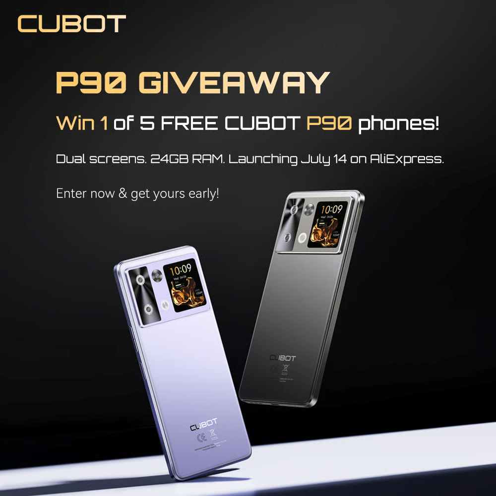 Cubot P90 Global Launch Phone Giveaway