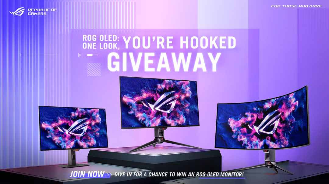 ROG OLED Monitor Giveaway Campaign - One Look You’re Hooked