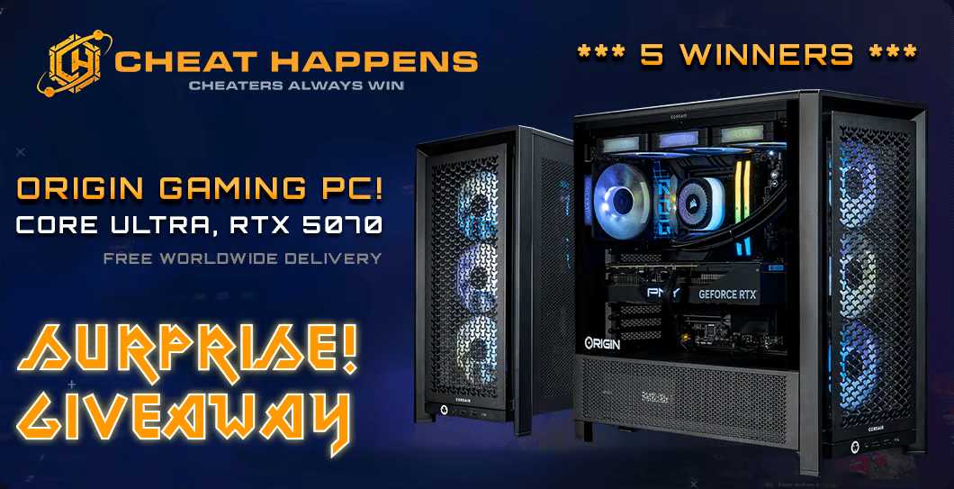 Cheat Happens Presents ORIGIN Gaming PC Giveaway