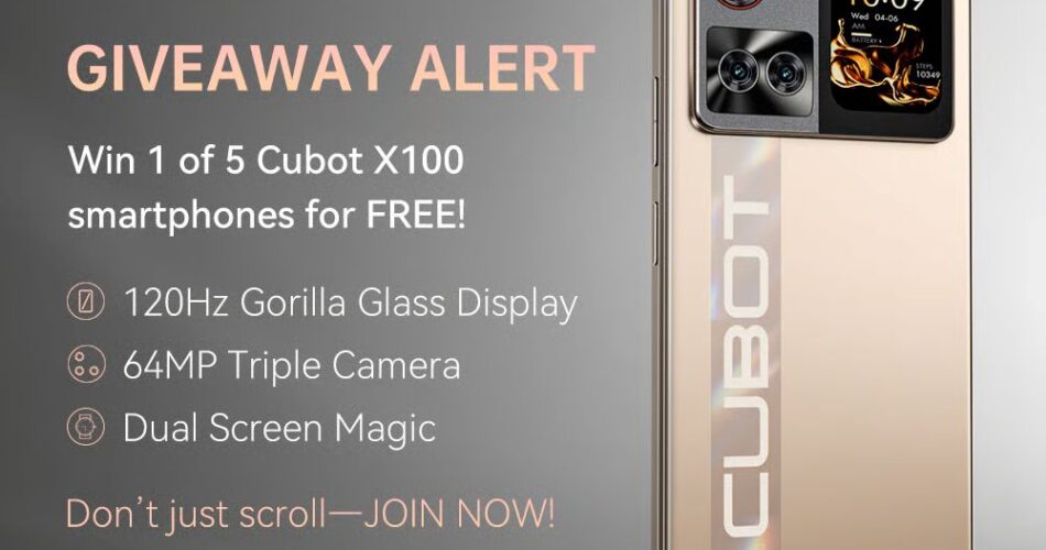 Cubot X100 Global Launch Phone Giveaway