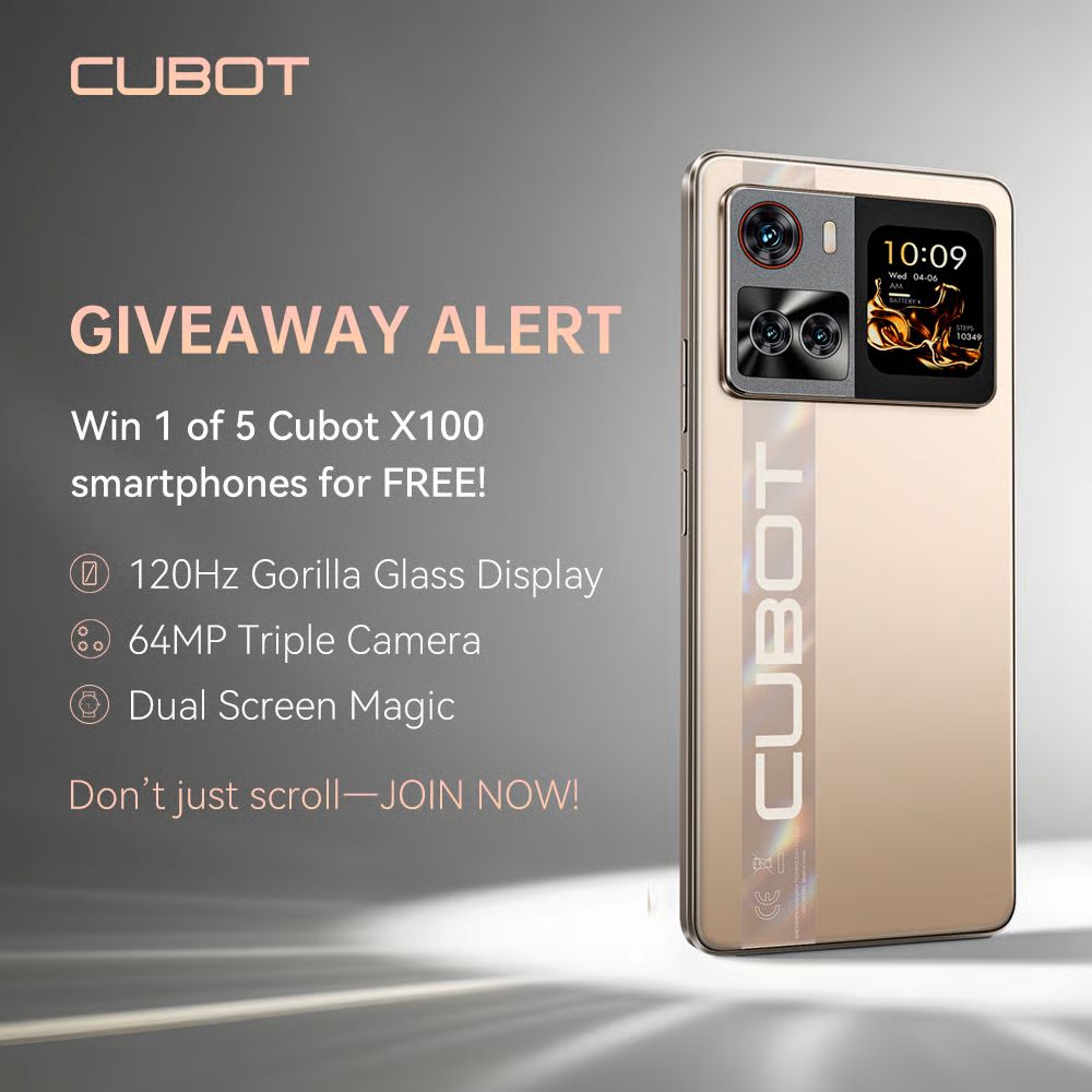Cubot X100 Global Launch Phone Giveaway