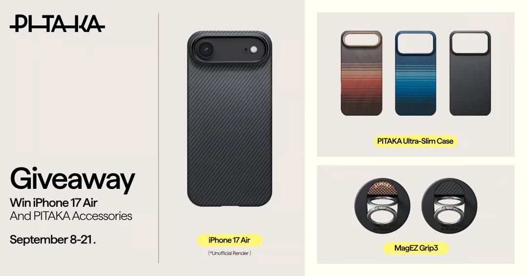 Win Apple iPhone 17 Air Giveaway | Pitaka