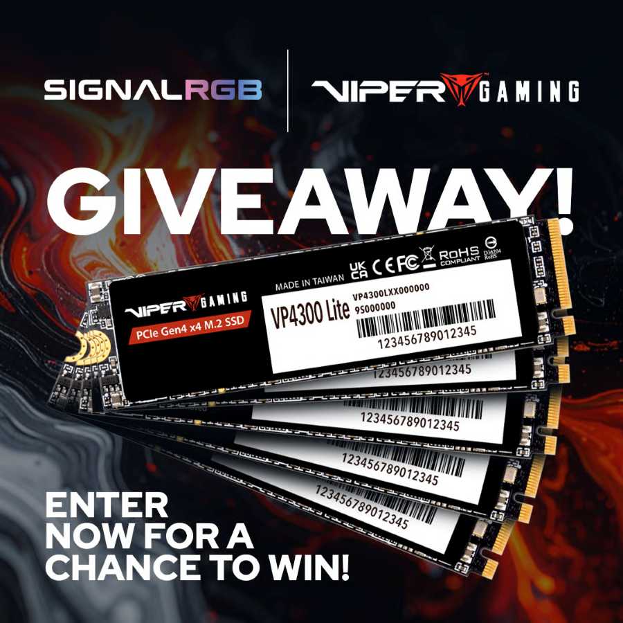 SignalRGB x Patriot Viper SSD Giveaway