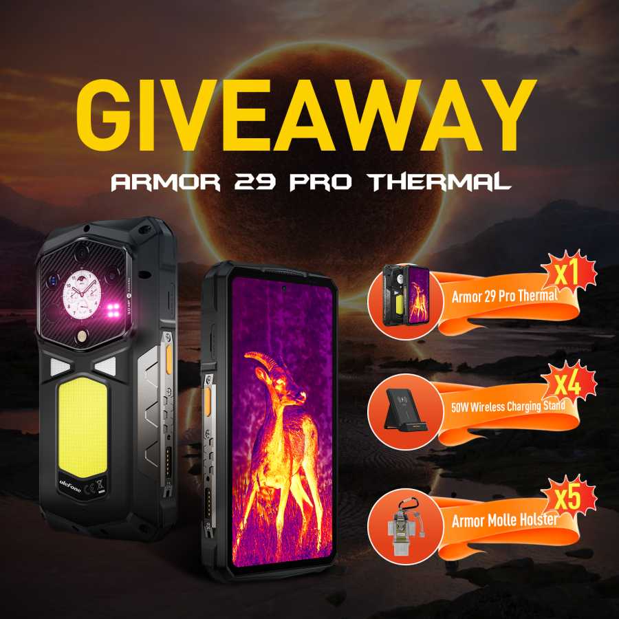 Ulefone Armor 29 Pro Thermal Smartphone Giveaway