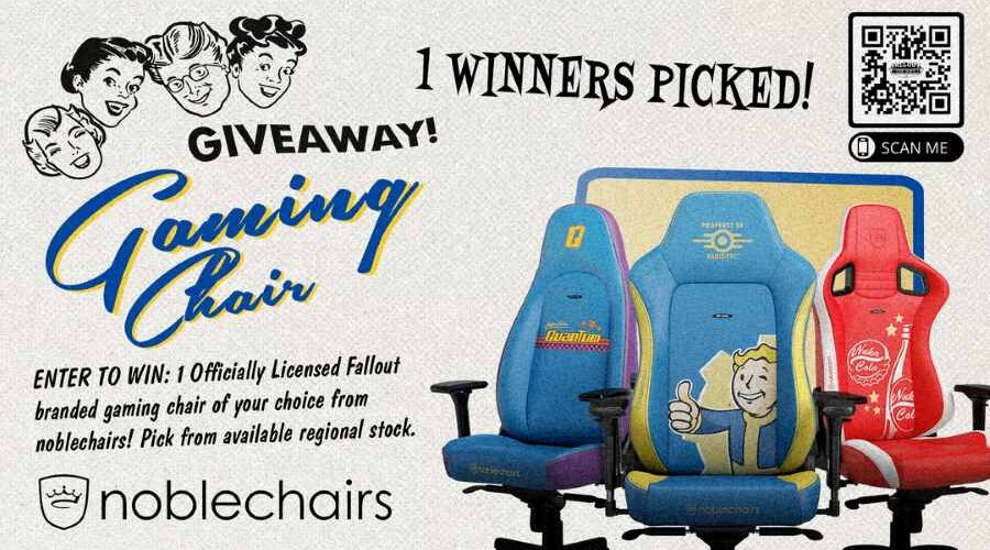 Enter to Win a Fallout Gaming Chair with Noblechairs!