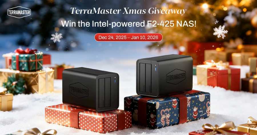 TerraMaster NAS F2-425 Christmas Giveaway