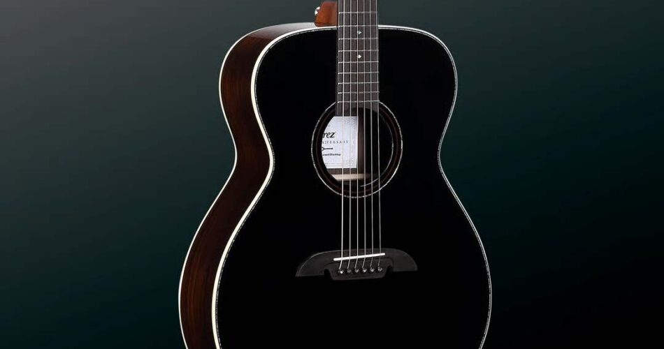 Ultra-rare Alvarez MF70 Diamond Black Top Guitar Giveaway