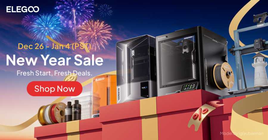 Elegoo X Loyal Moses 3D Printer New Year Giveaway