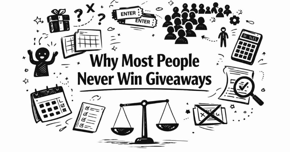Why Most People Never Win Giveaways