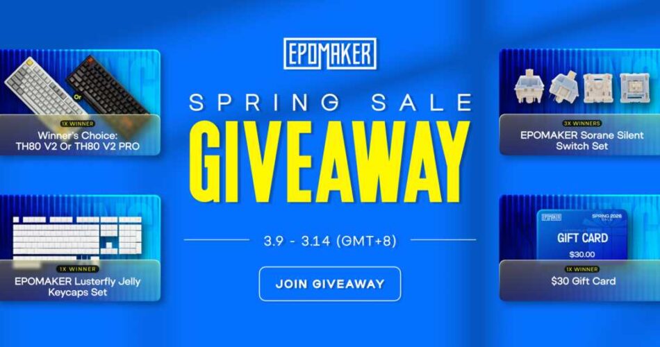 Epomaker Spring Sale Giveaway 2026
