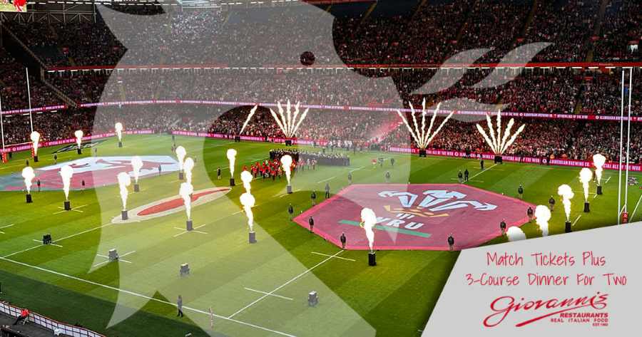 Tickets to Wales v Italy + Dinner For Two