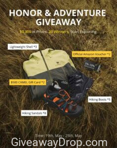 Camel Outdoor: Honor & Adventure Giveaway