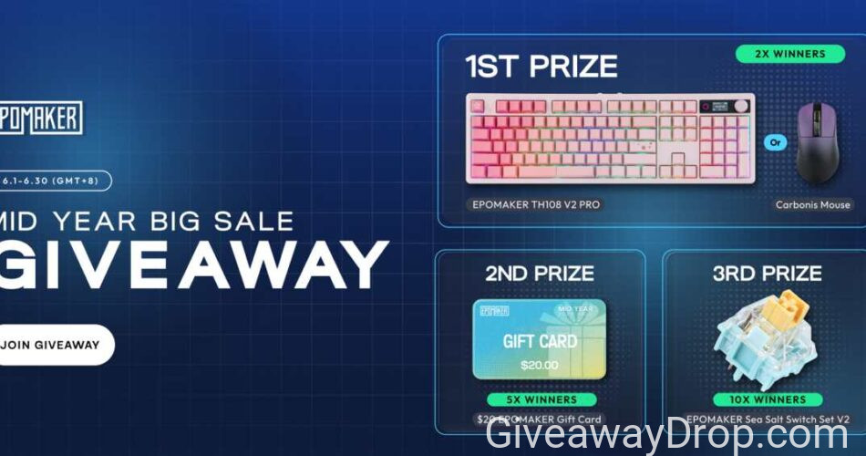 Epomaker Mid-Year Big Sale Giveaway 2026