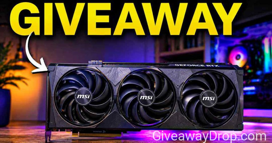 MSI Ventus 3x Black 5070Ti Graphics Card Giveaway