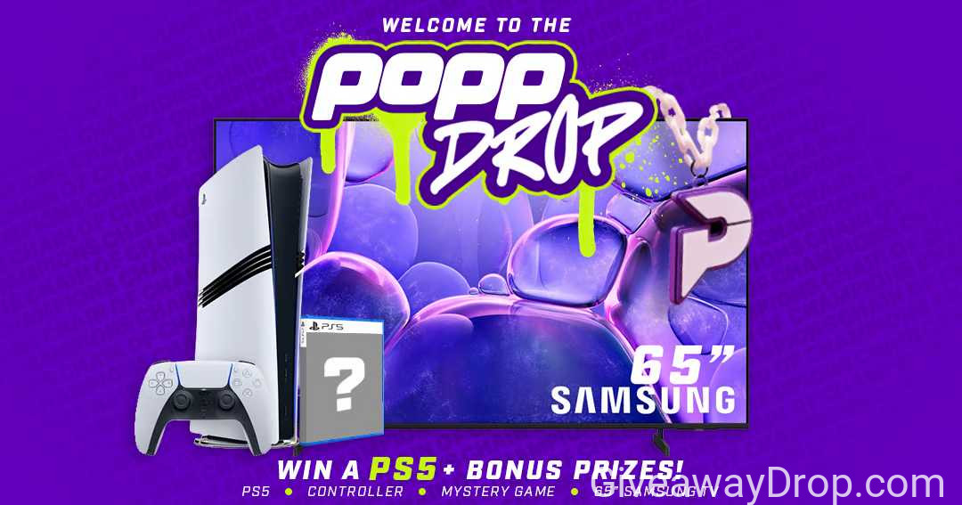 Popp Chains: PS 5 & 65" Samsung TV Giveaway