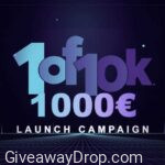 1of10k Launch €1000 Cash Giveaway